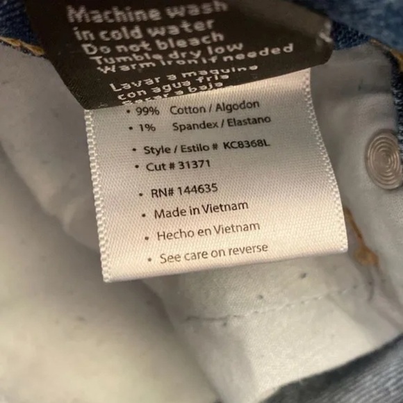 KanCan Estilo Distressed paint splatter Jeans SZ 3/25 excellent preloved stretch - Picture 5 of 7